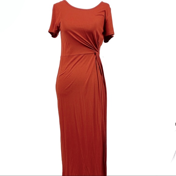West Kei, Rust Color Midi Dress, Size S - Picture 2 of 6